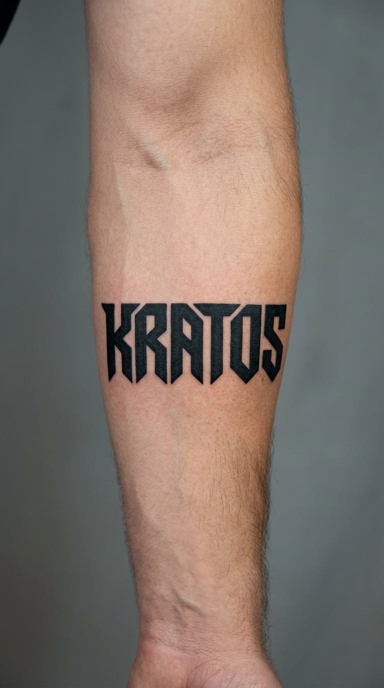 Kratos in Blackwork