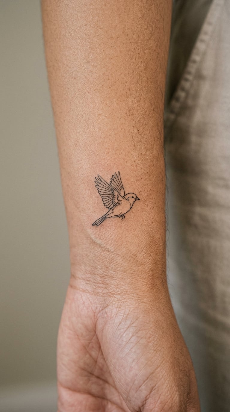 Small Bird in Profile
