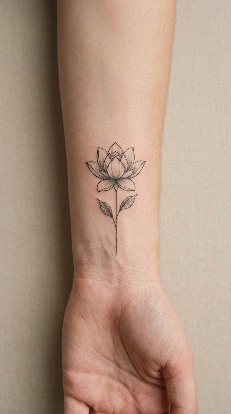 Delicate Lotus Flower