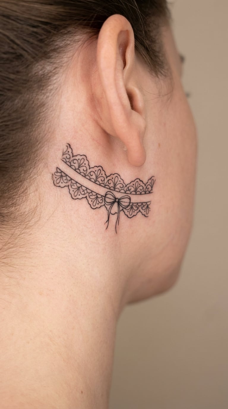 Lace Garter Behind the Ear