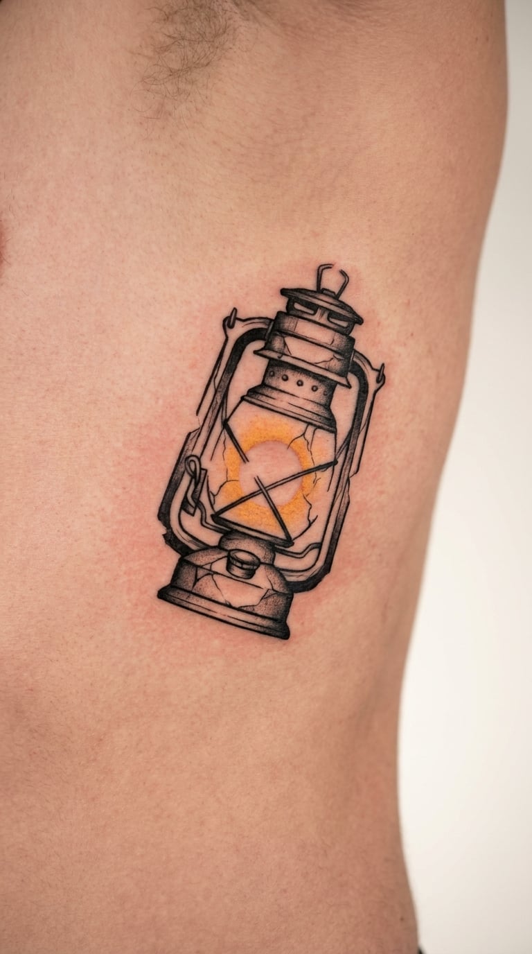 Broken-Frame Lantern on the Ribs
