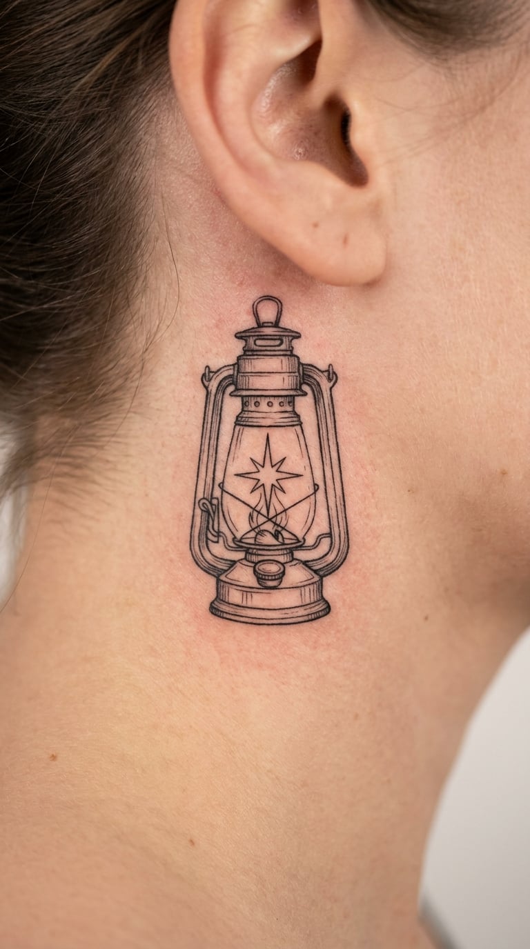 Celestial Star Lantern Behind the Ear