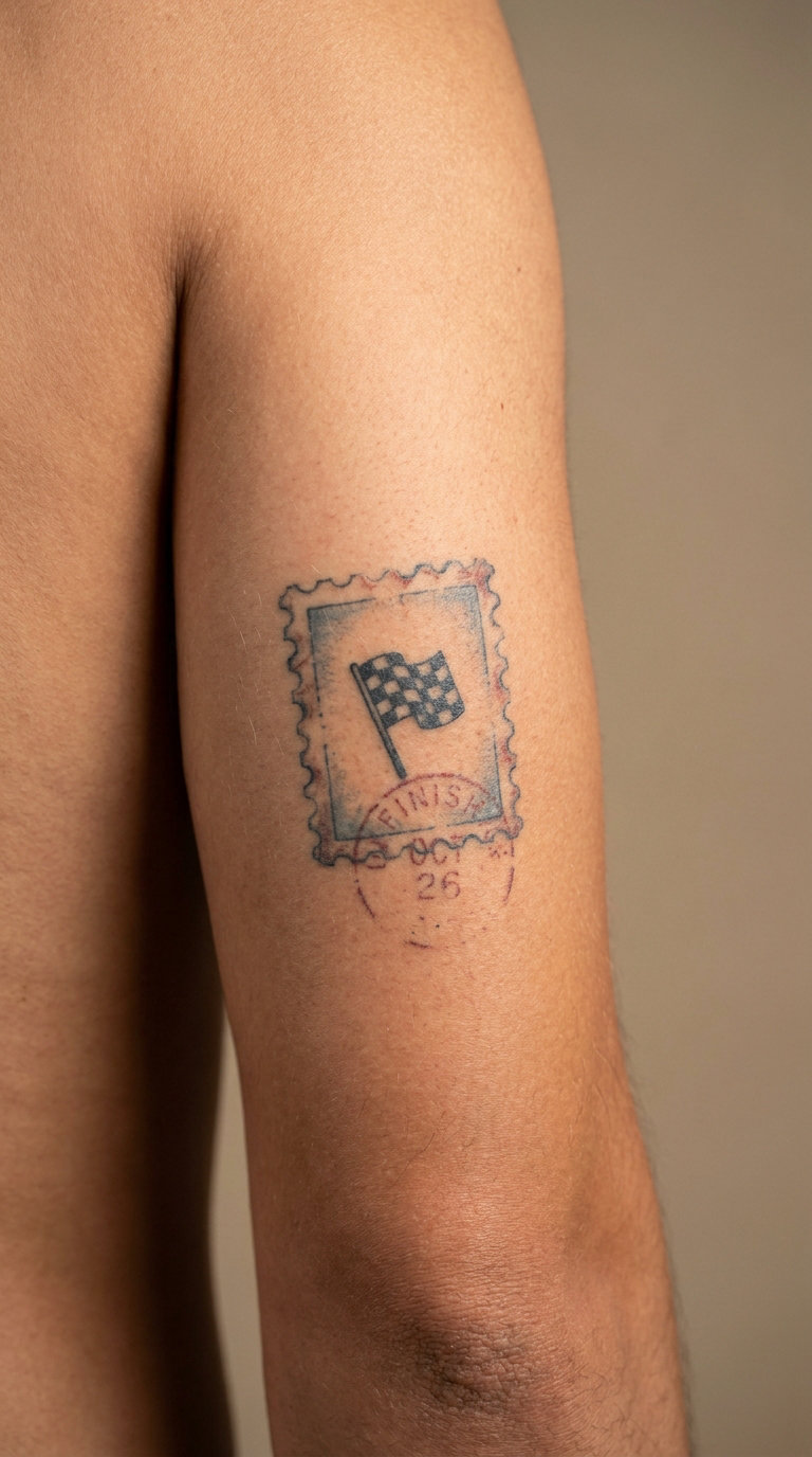 First-Marathon Postcard Marathon Tattoo