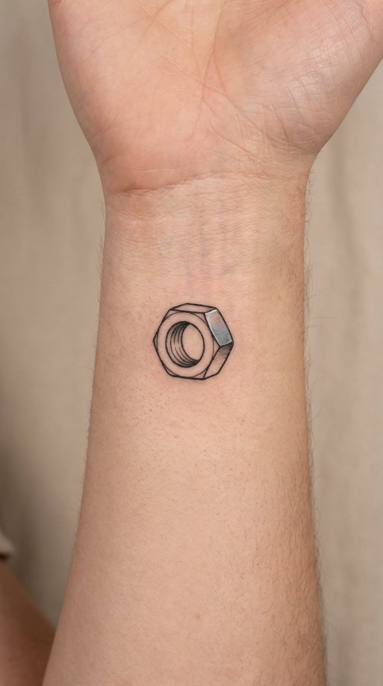 Minimalist Hex Nut