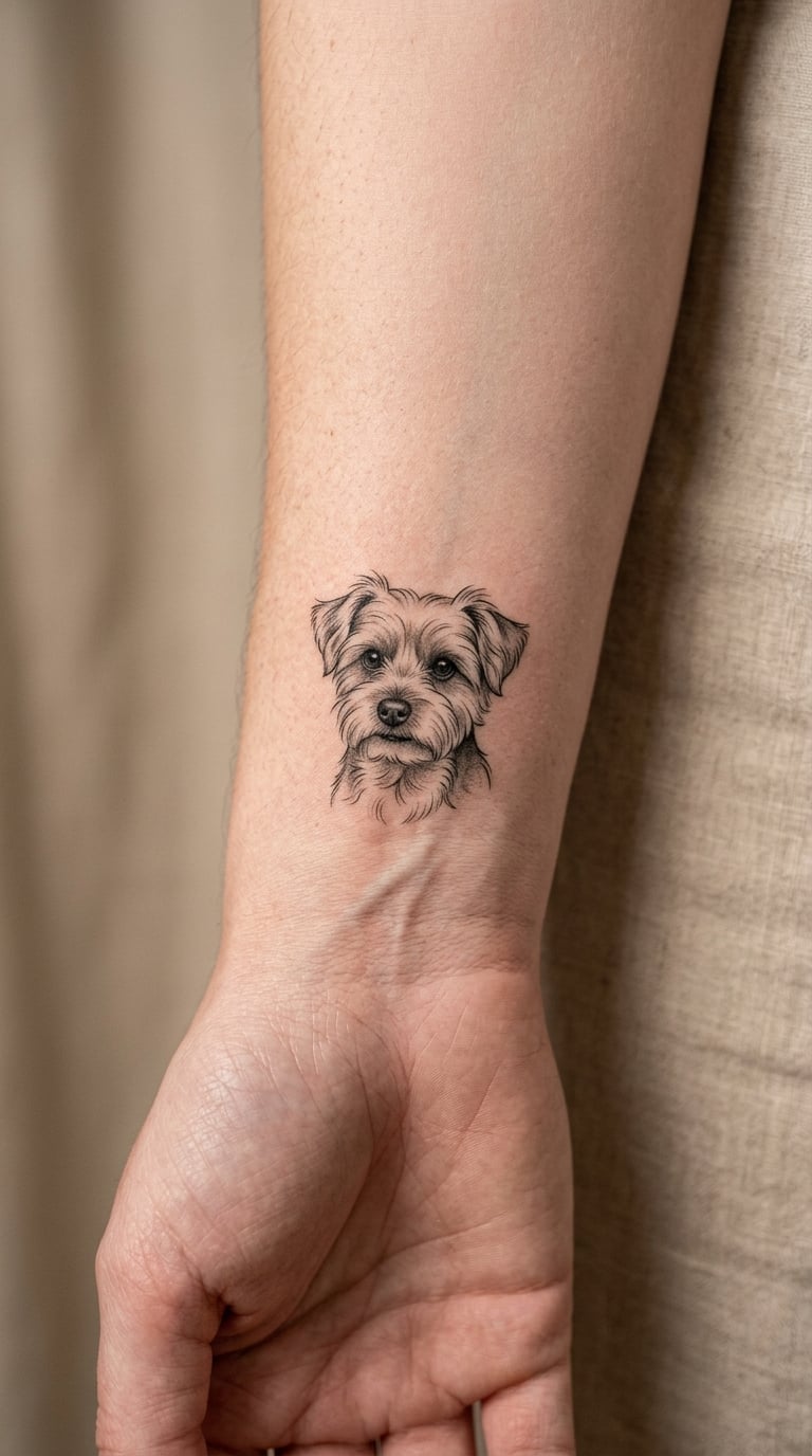Miniature Pet Portrait on the Wrist
