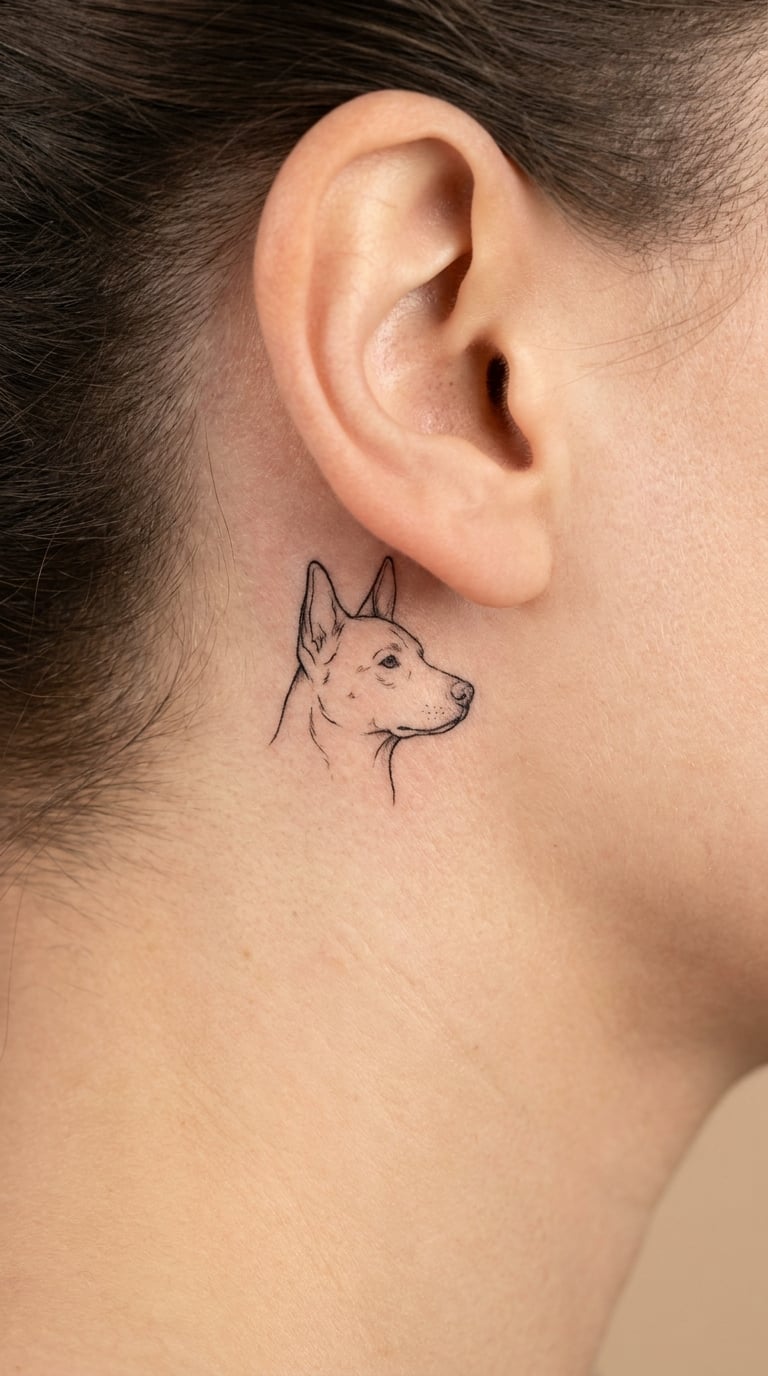 Tiny Portrait Behind the Ear