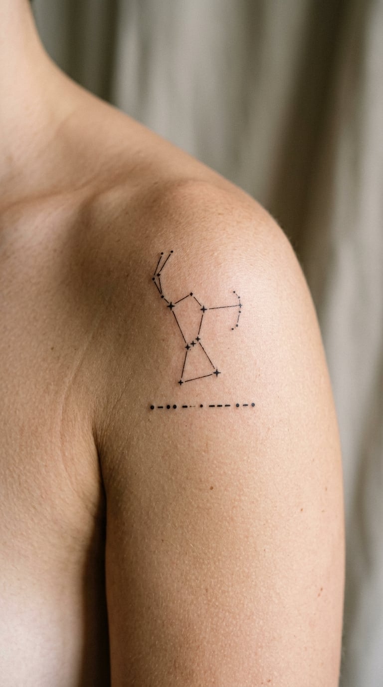 Morse Code Star Map