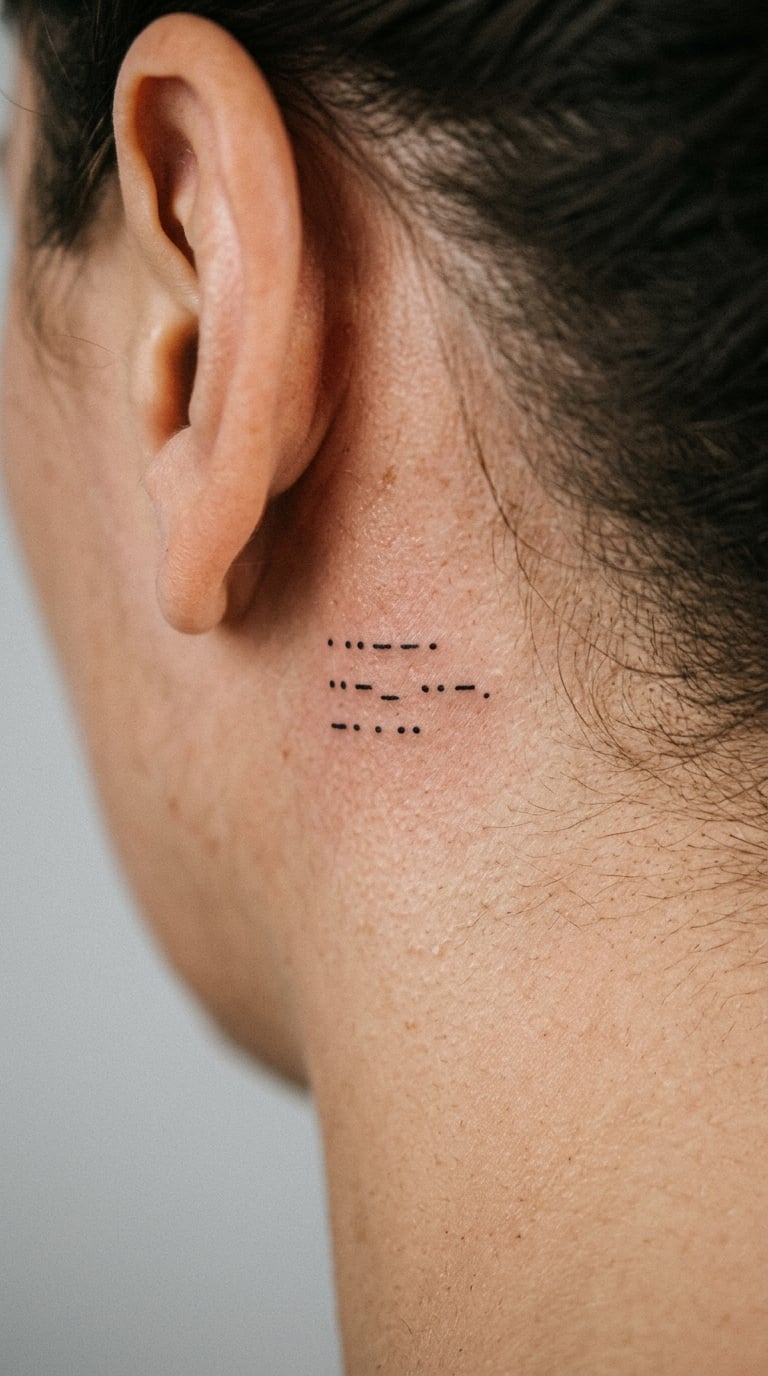 Hidden SOS Micro-Tattoo