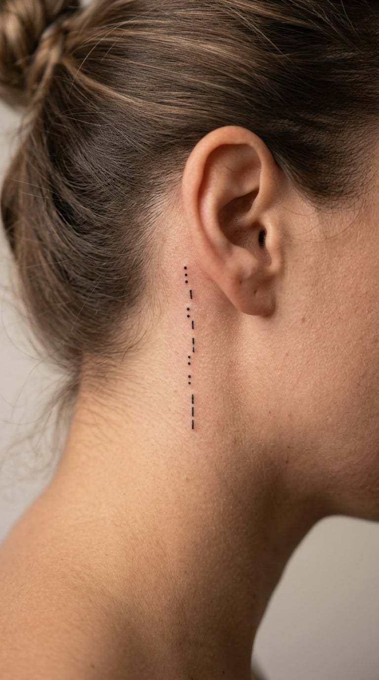 Morse Code Phrase Behind the Ear