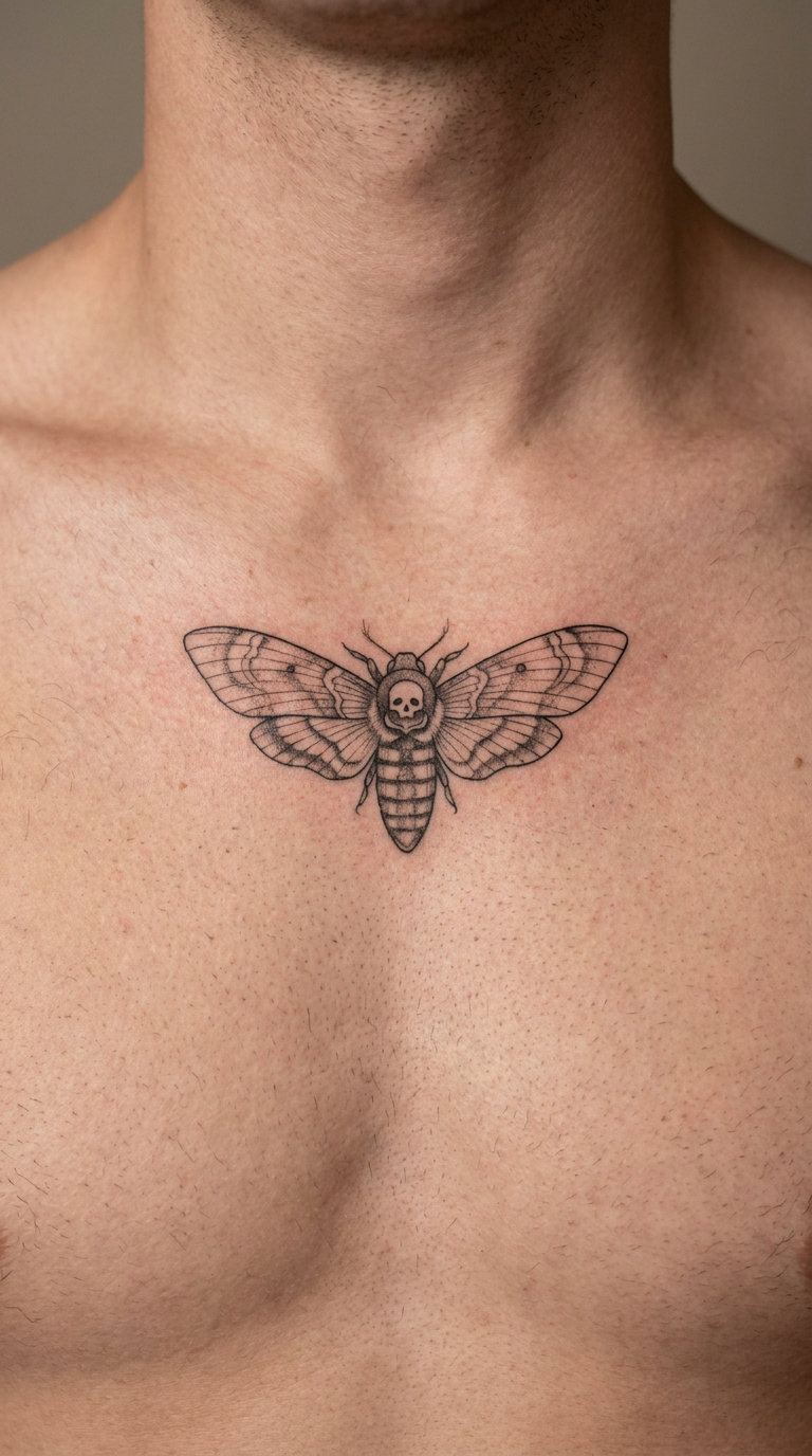 Fine-Line Death's-Head Hawkmoth