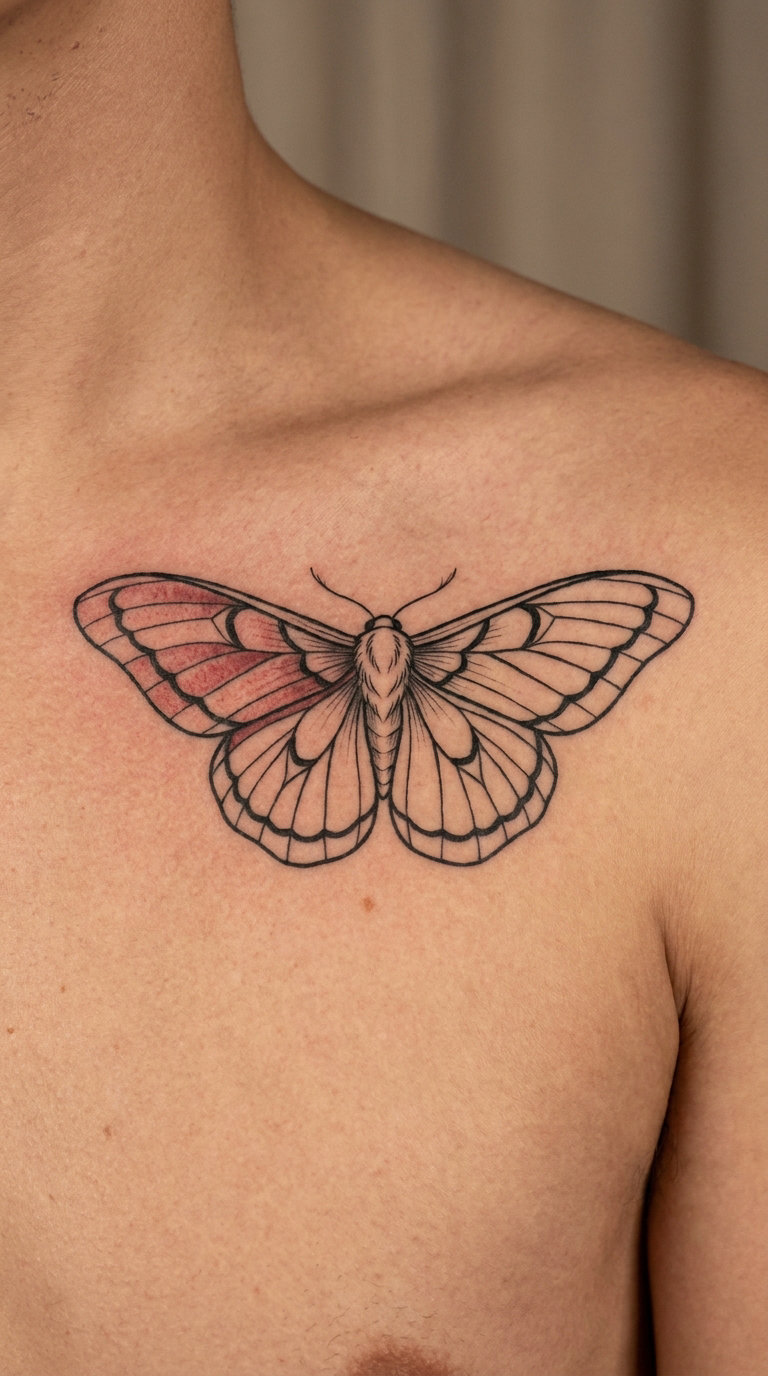 Symmetry-Interrupted Moth