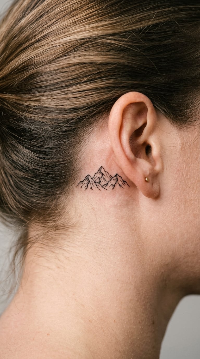 Tiny Alpine Peaks Behind the Ear