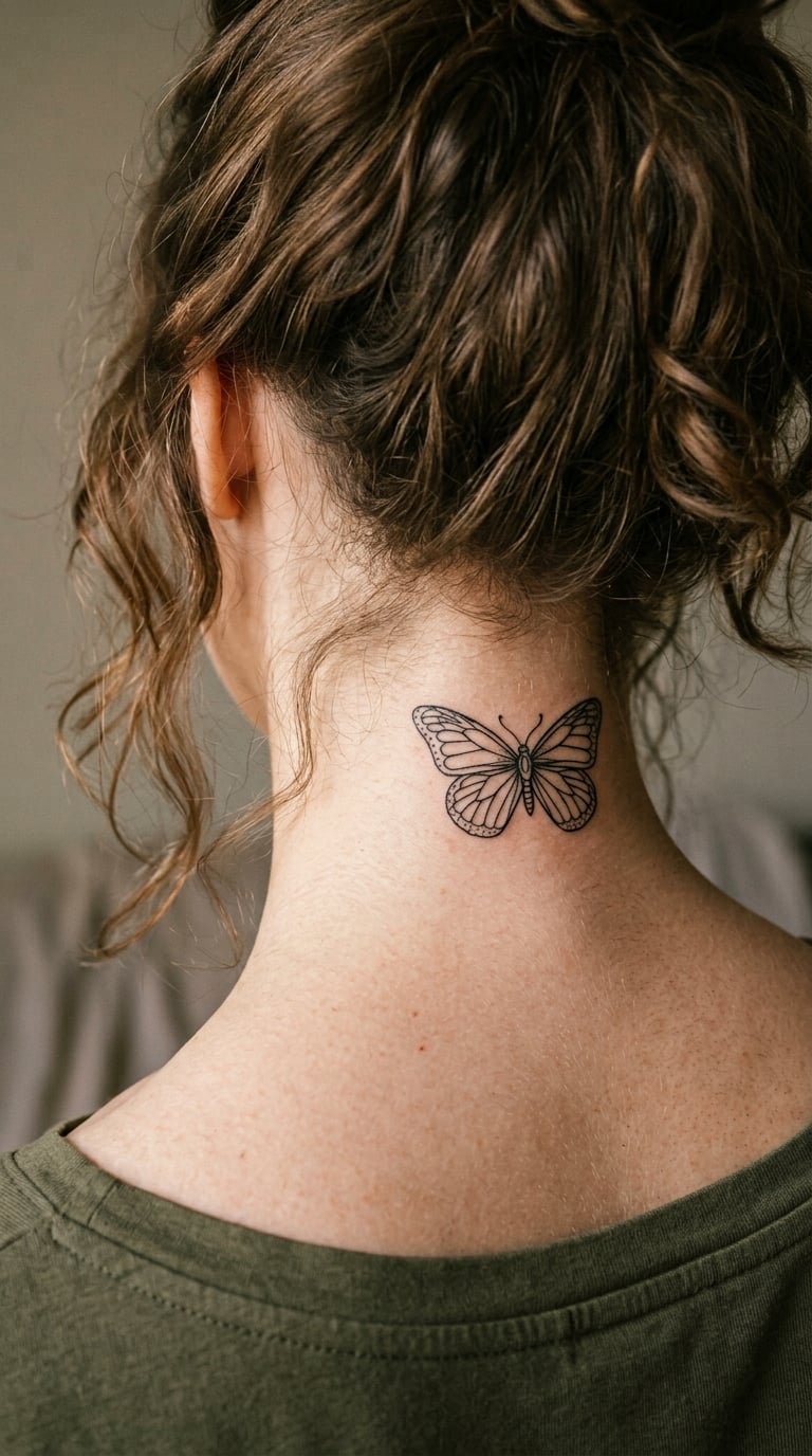 Simple Butterfly Outline