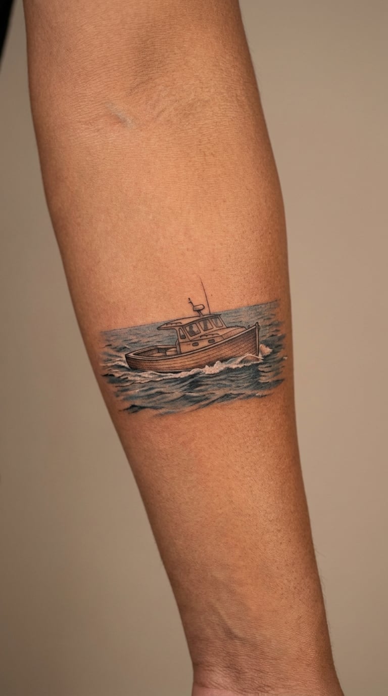 Realistic Vessel at Sea