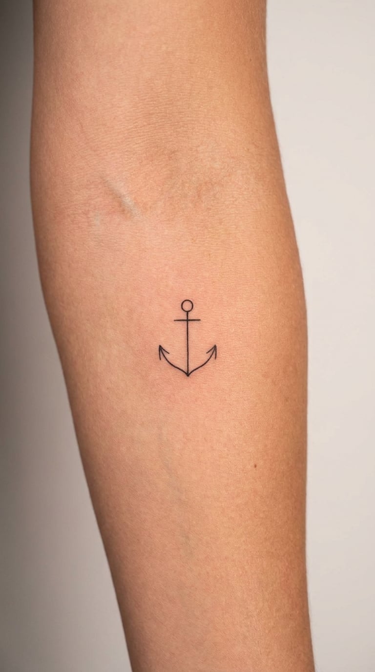 Minimal Line-Work Anchor