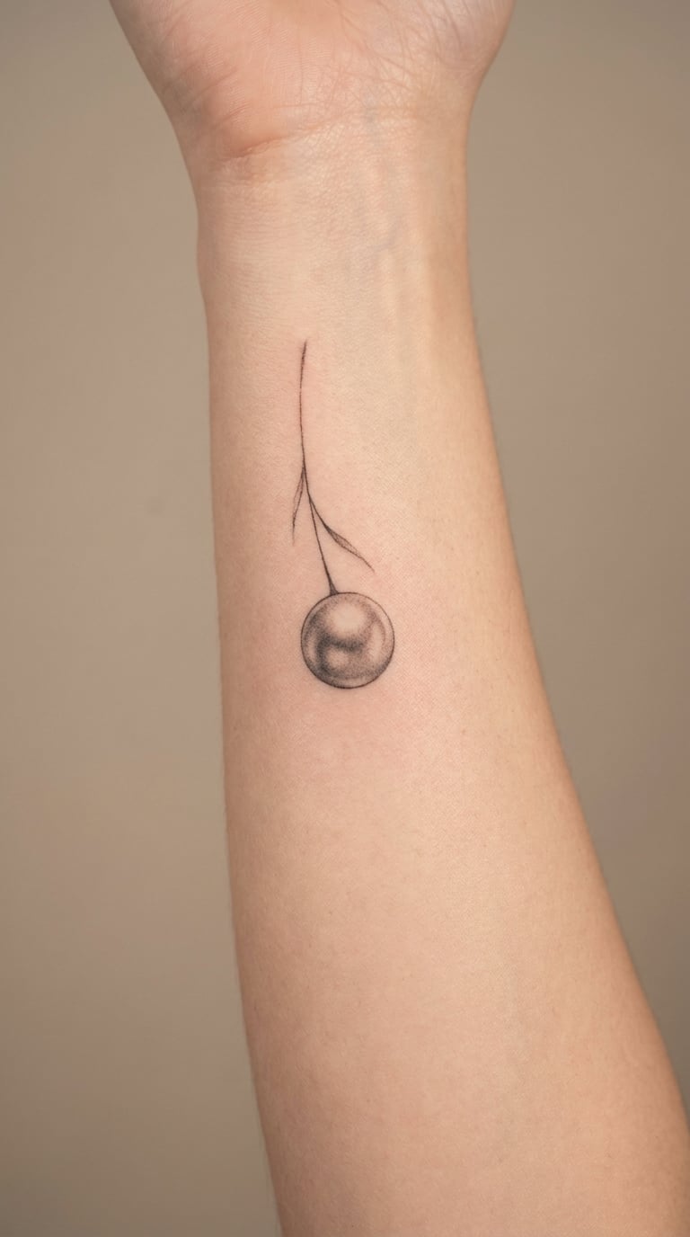 Single Pearl with Fine-Line Stem