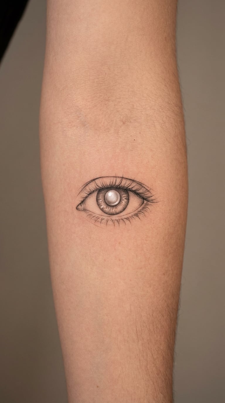 Pearl in an Eye Design