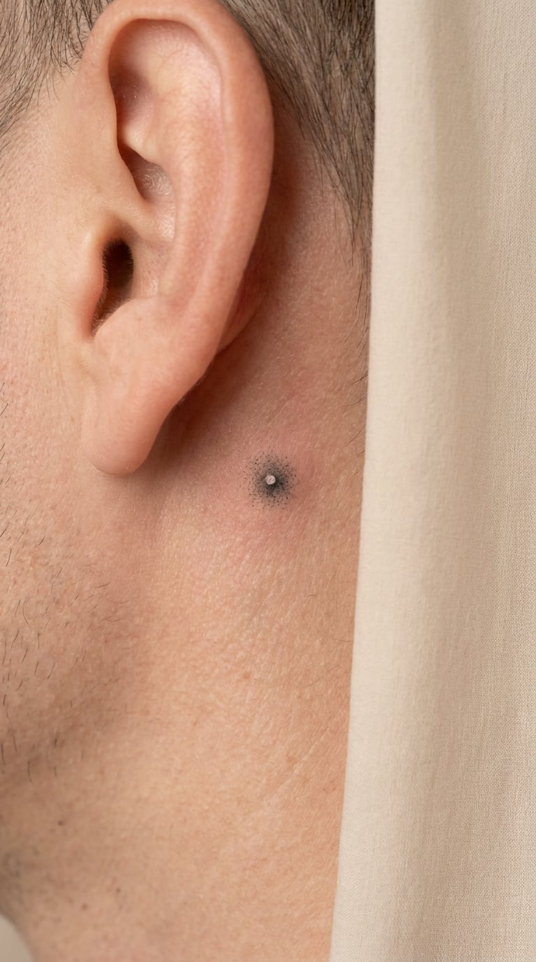 Pearl Stud-Style Micro Tattoo
