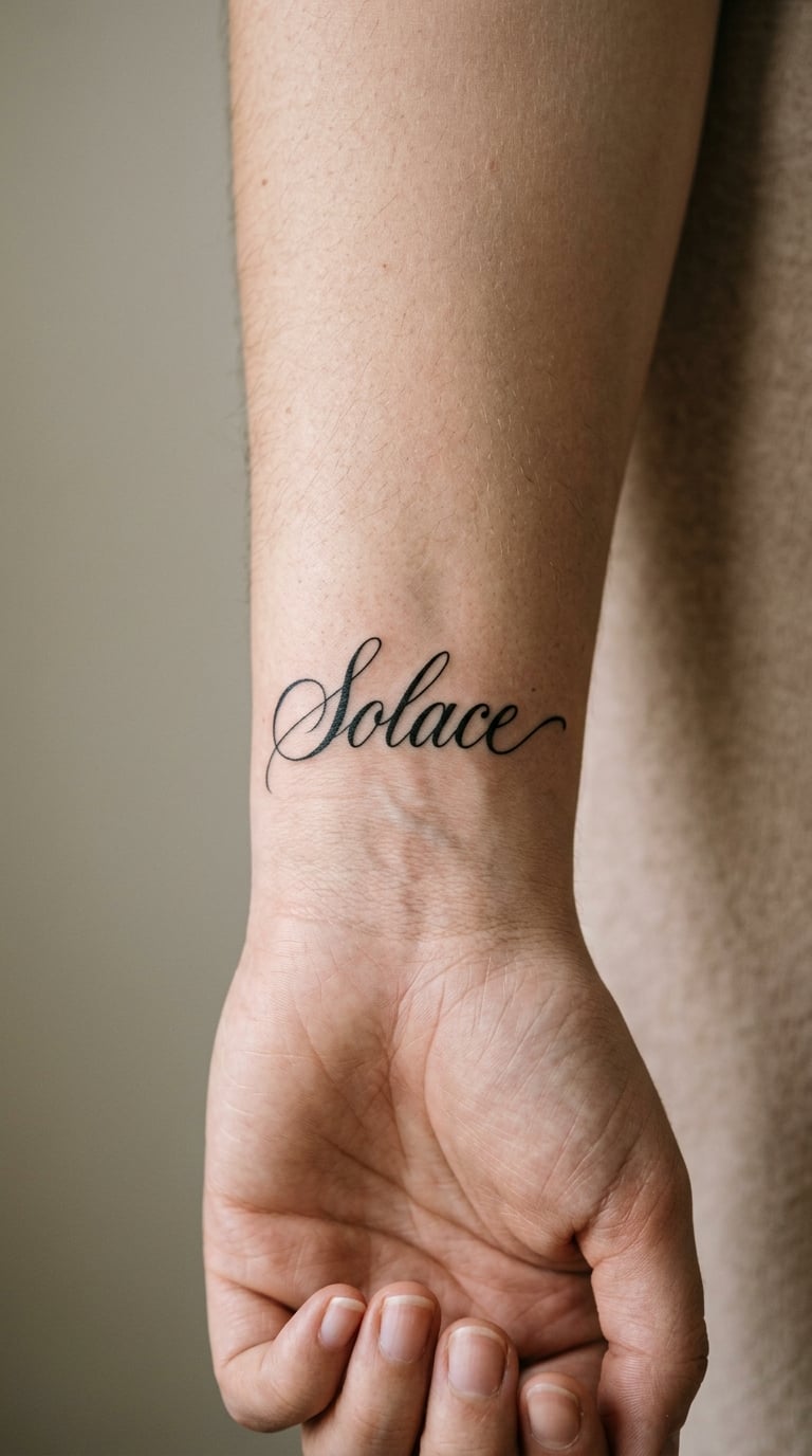 One Defining Word in Elegant Calligraphy