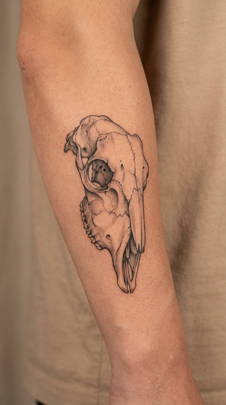 Anatomical Ram Skull Study
