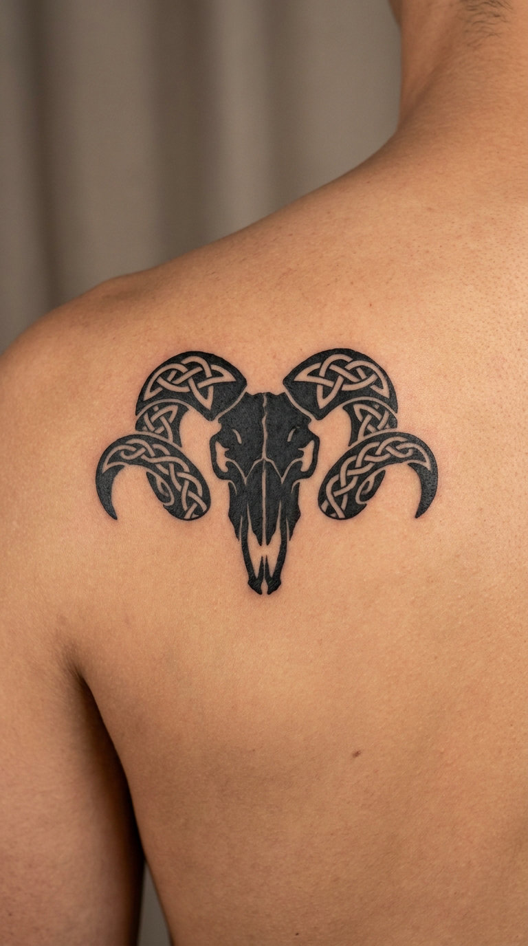 Celtic Knots Around the Horns