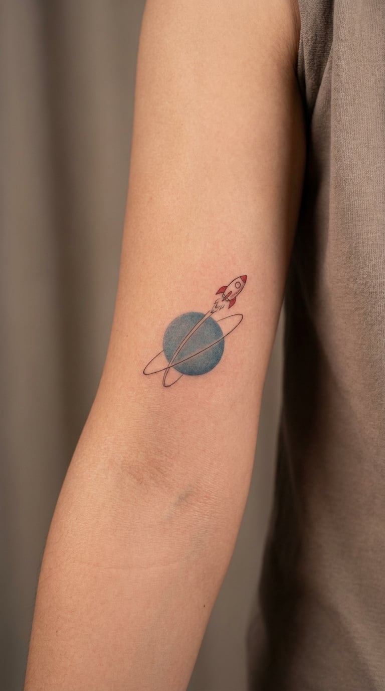Rocket with a Planet Orbit