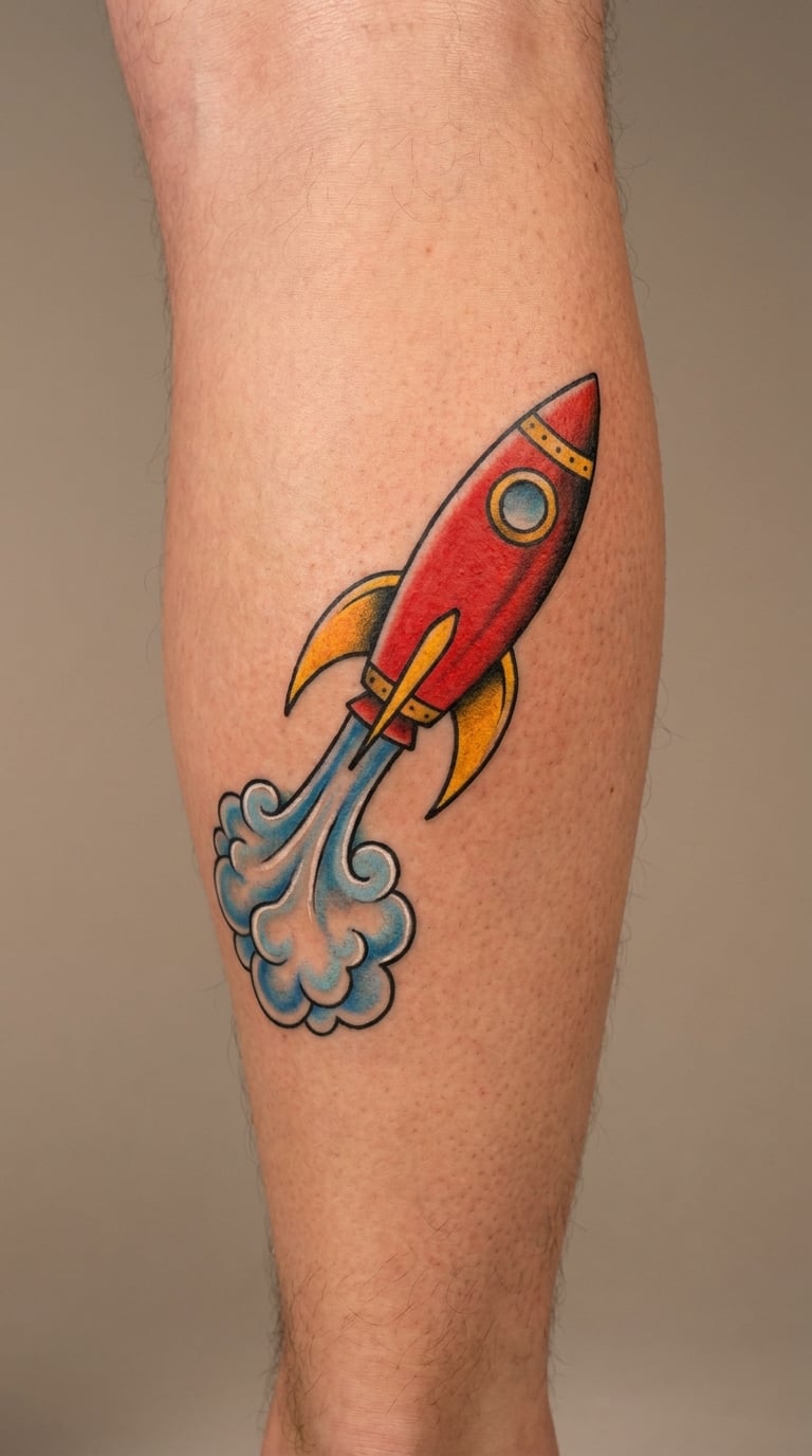 Traditional Pin-Up Rocket