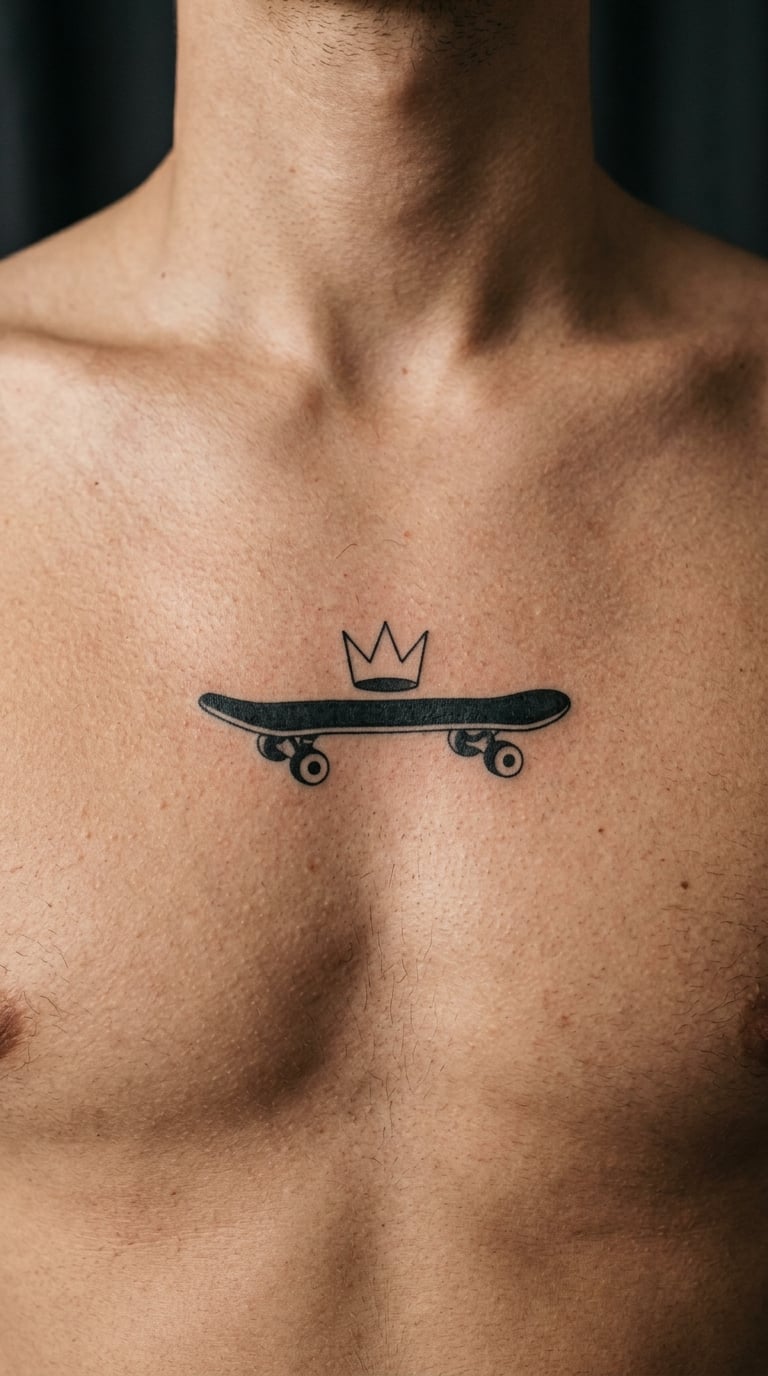 Skateboard with a Crown