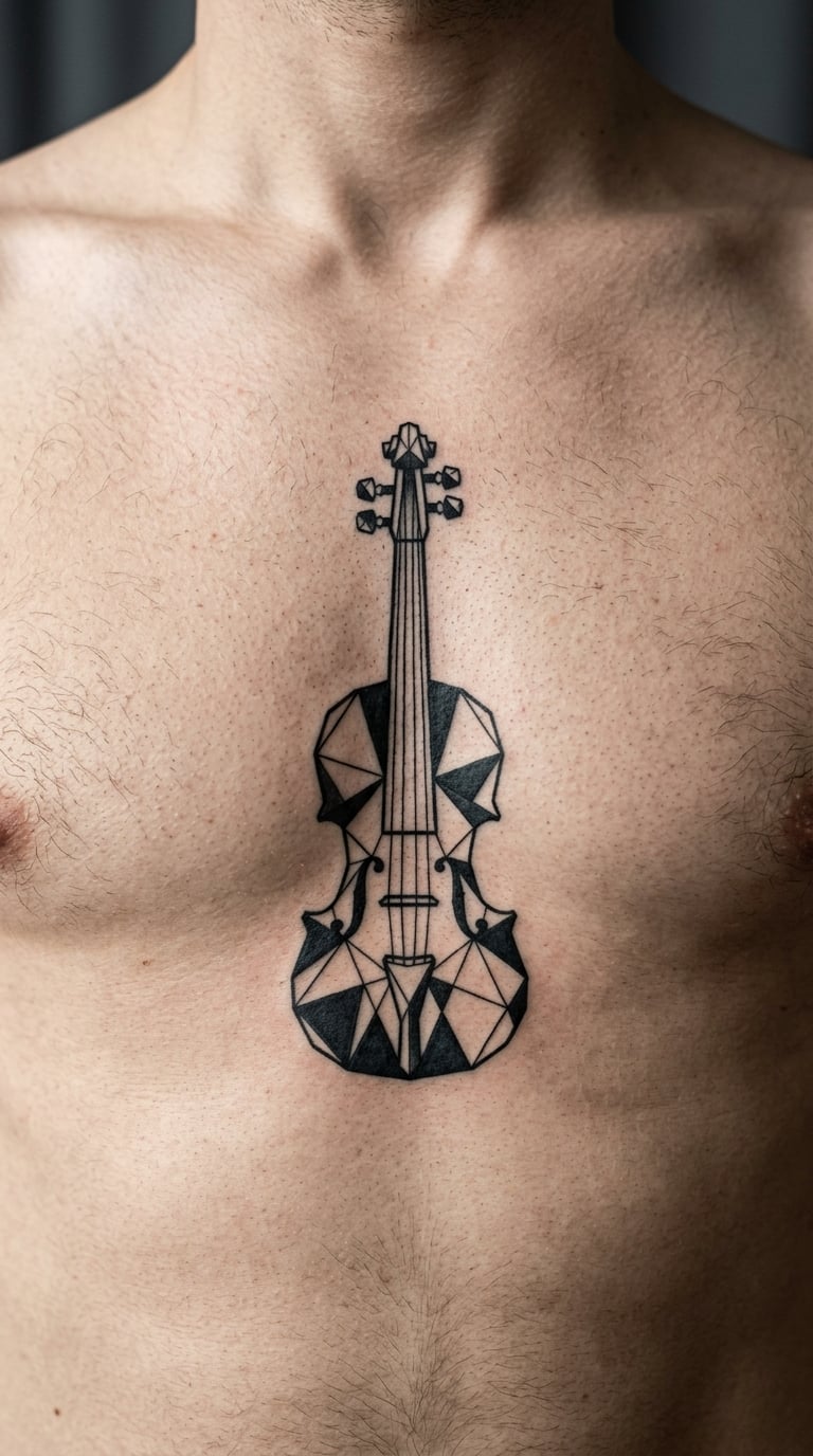 Geometric Violin on the Sternum