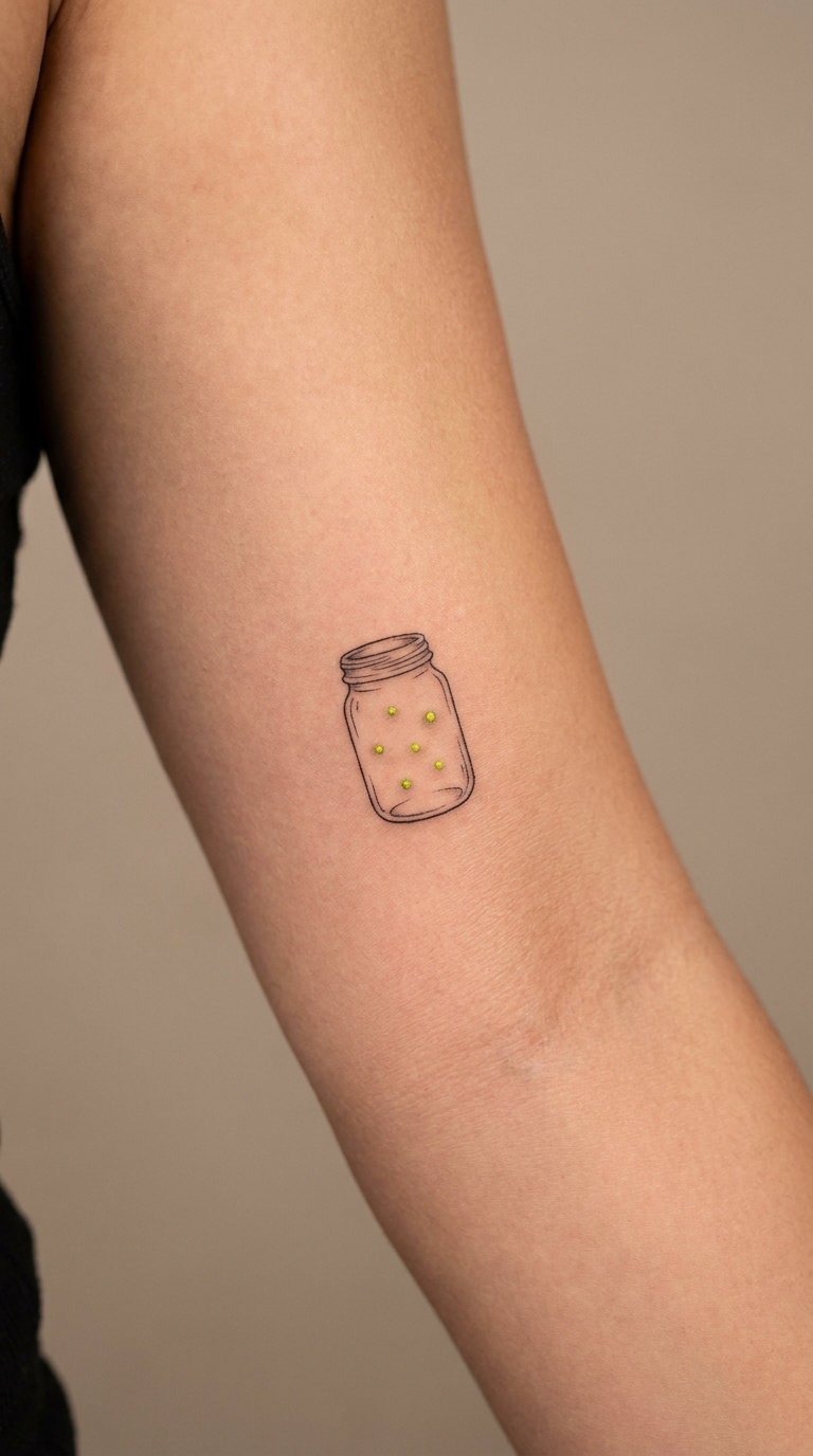 Firefly Jar Micro-Tattoo