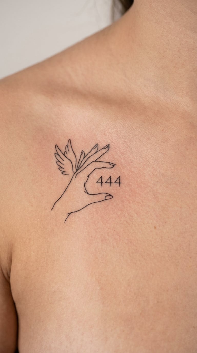 444 with an Angel's Hand