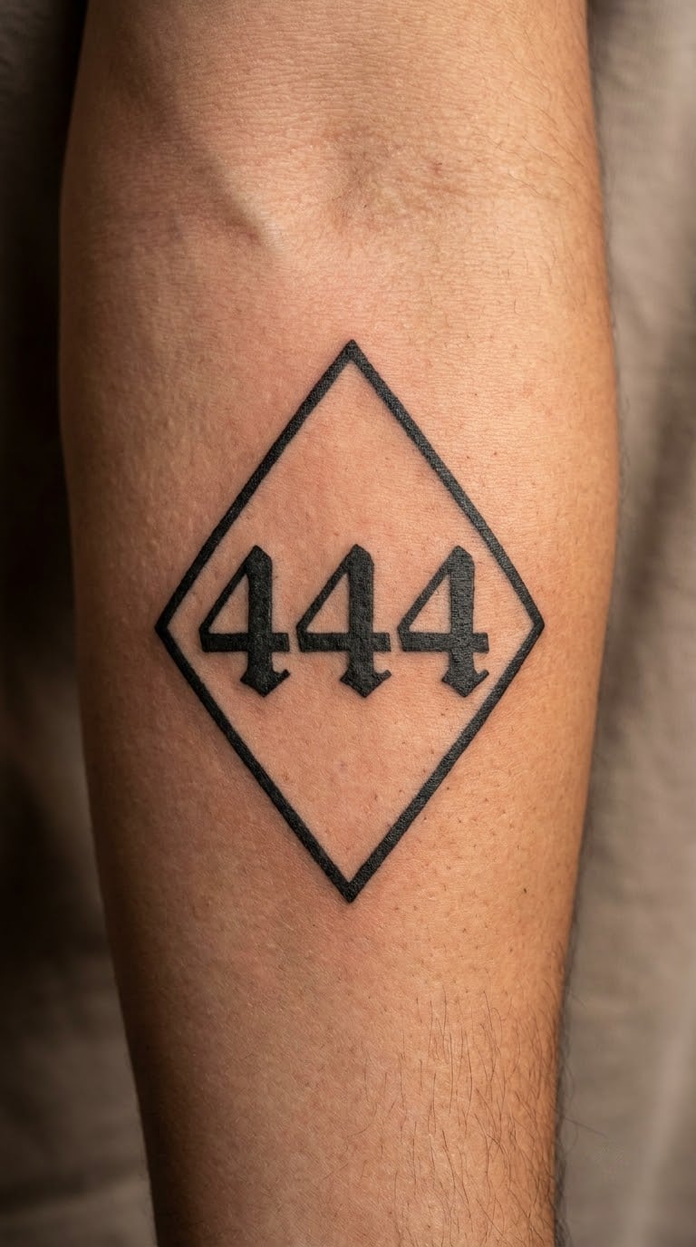 Blackwork 444 in a Diamond