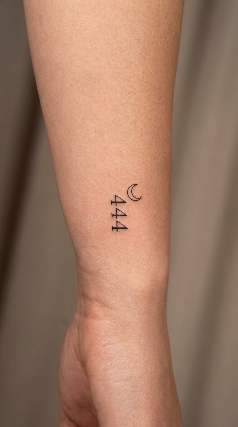 444 with a Crescent Moon