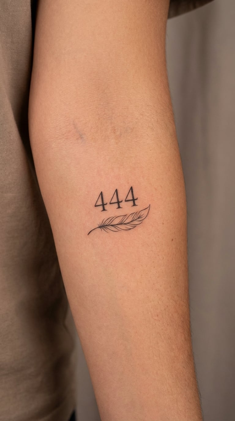 444 with a Feather Quill