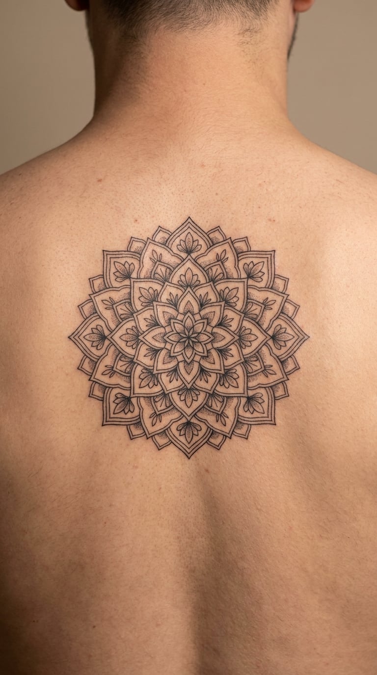 444 in a Circular Mandala