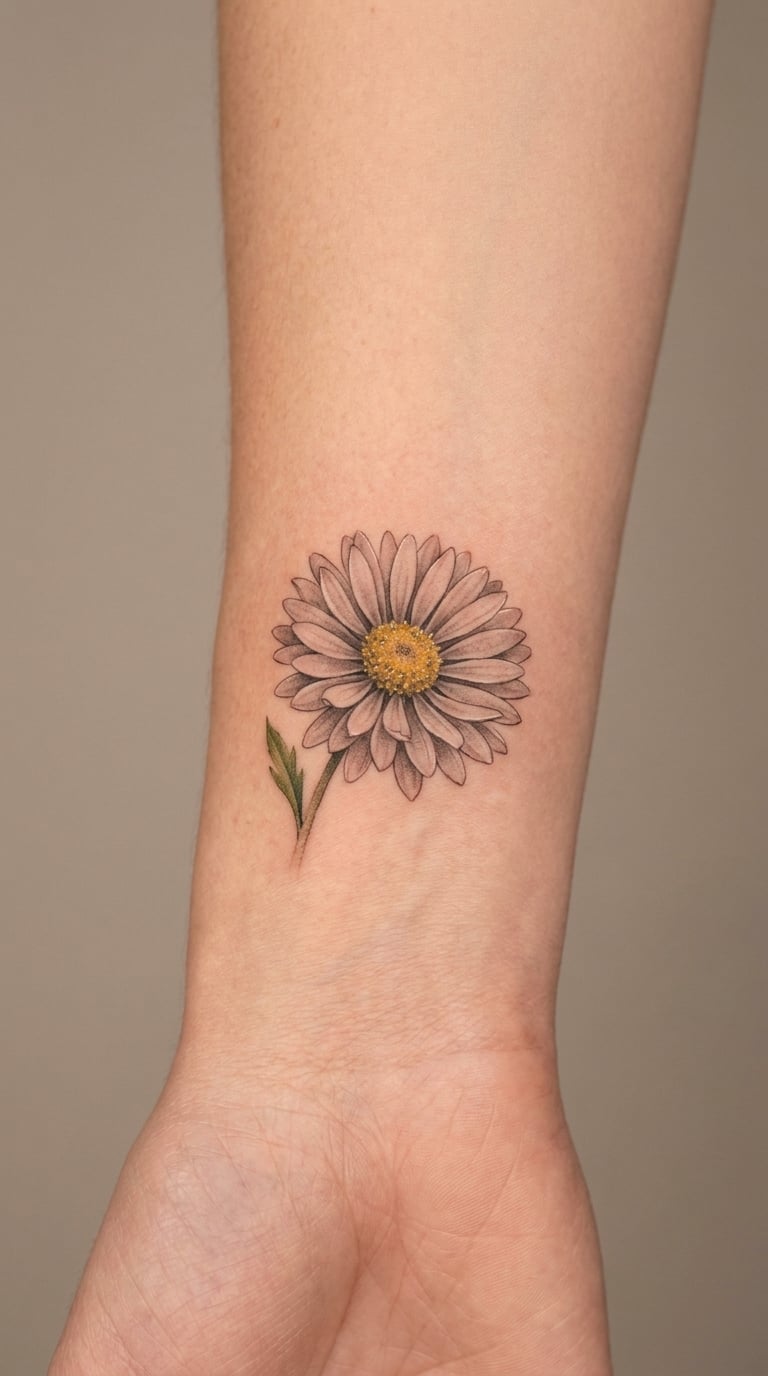 Micro-Realism Grey-and-Pink Aster
