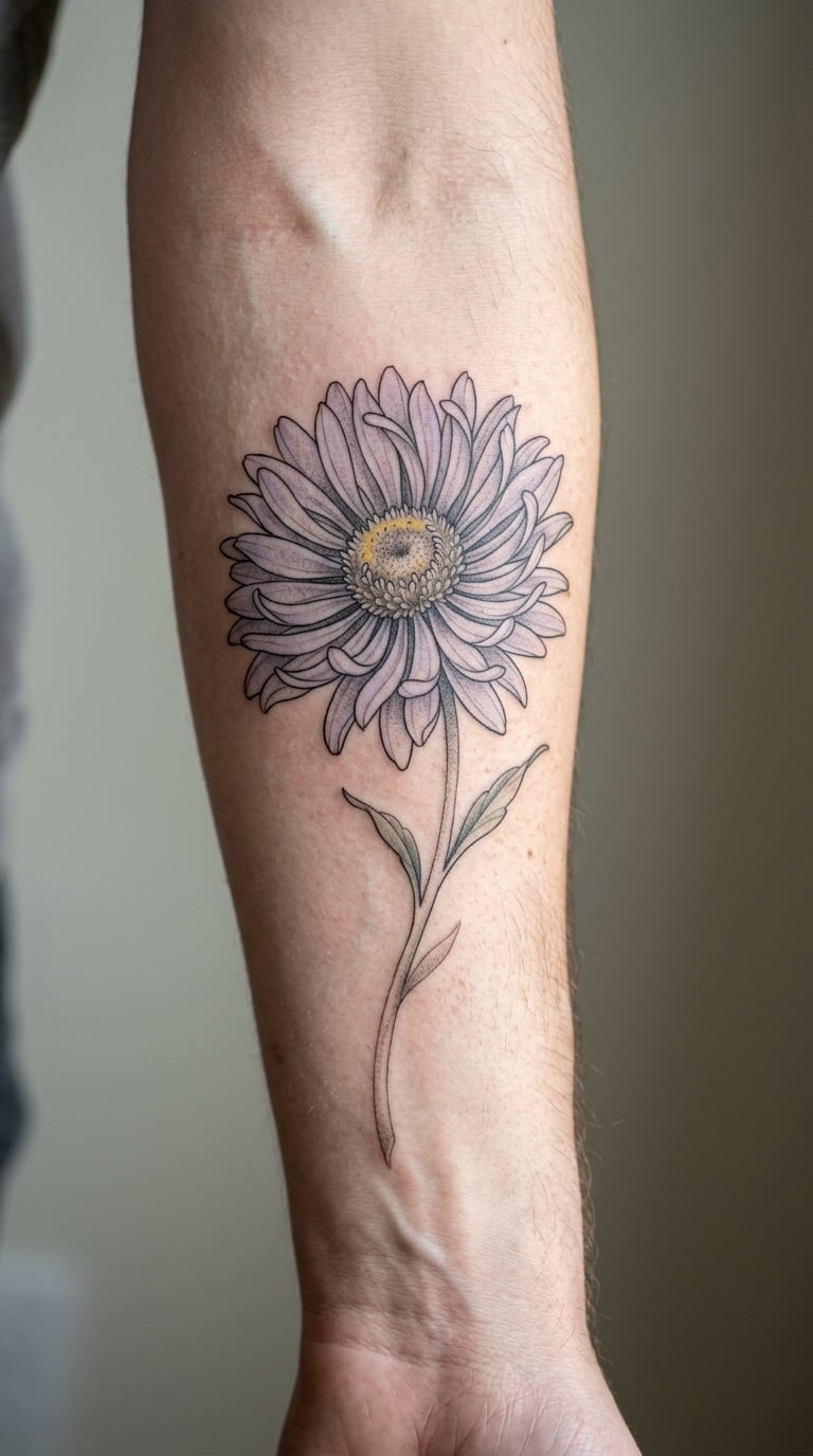 Botanically Accurate Grey Lily Aster
