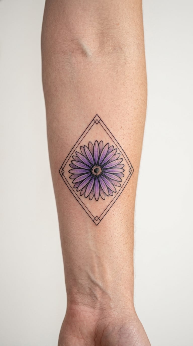 Lavender Geometric Aster