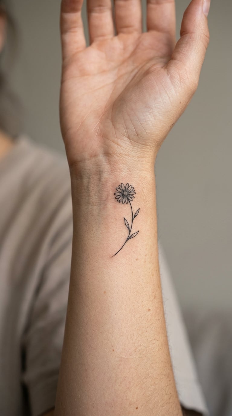 Minimal Aster Line Sprig