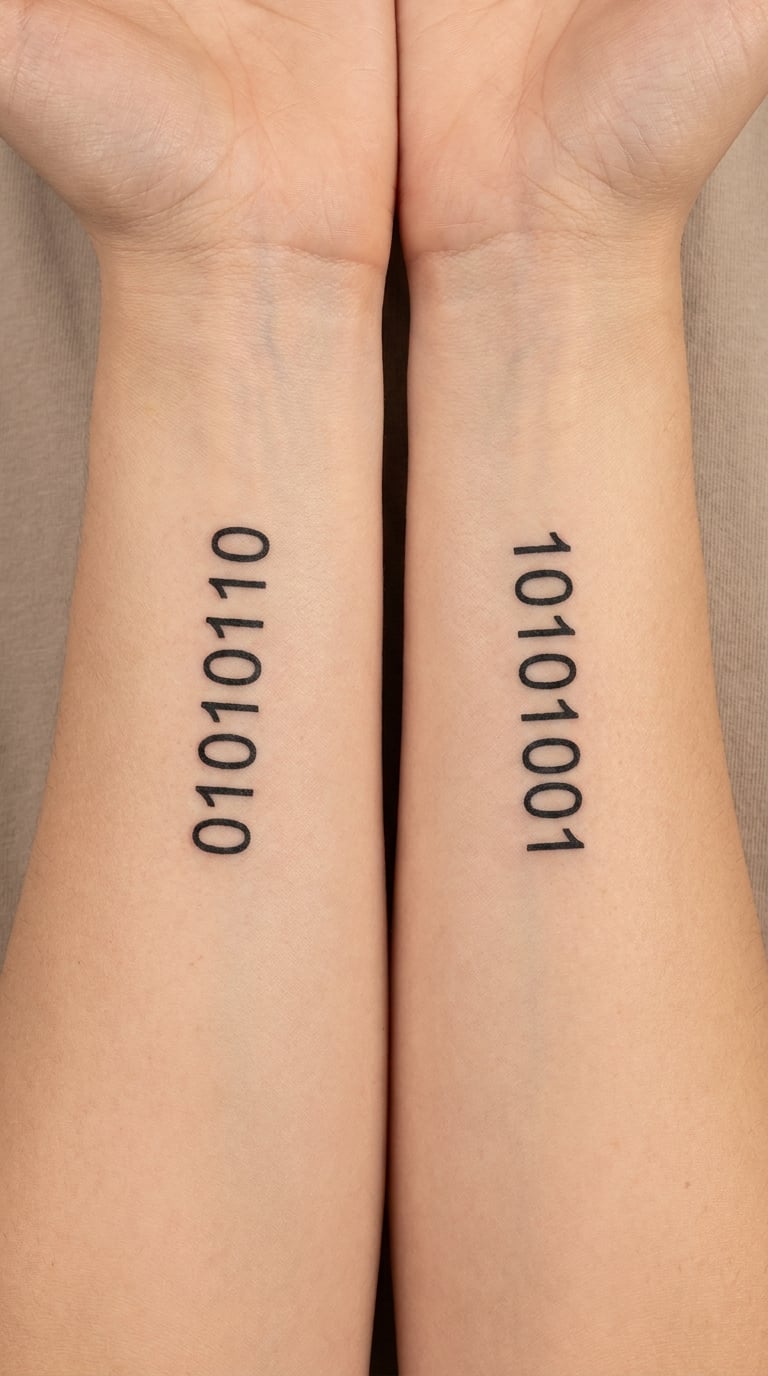 Matching Split-Binary Tattoos