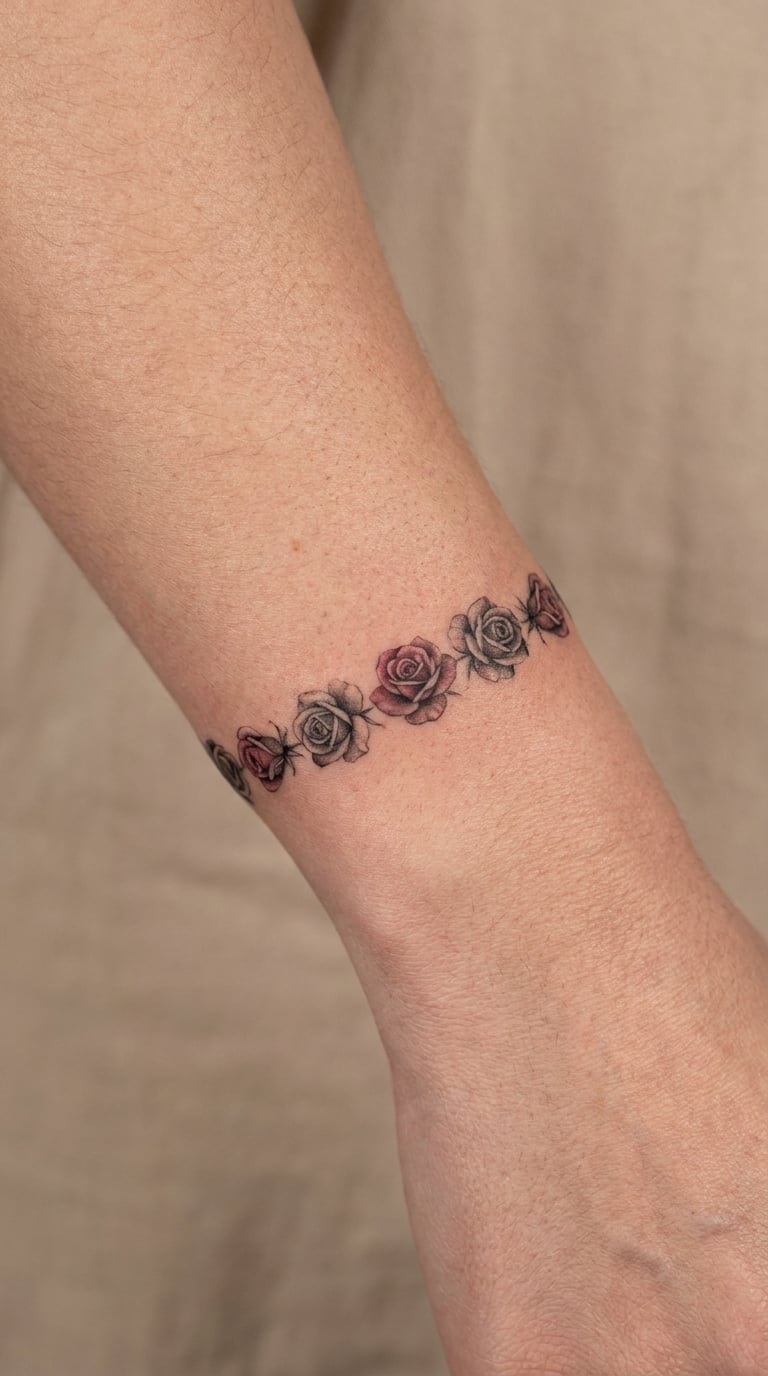 Muted Rosebud Garland