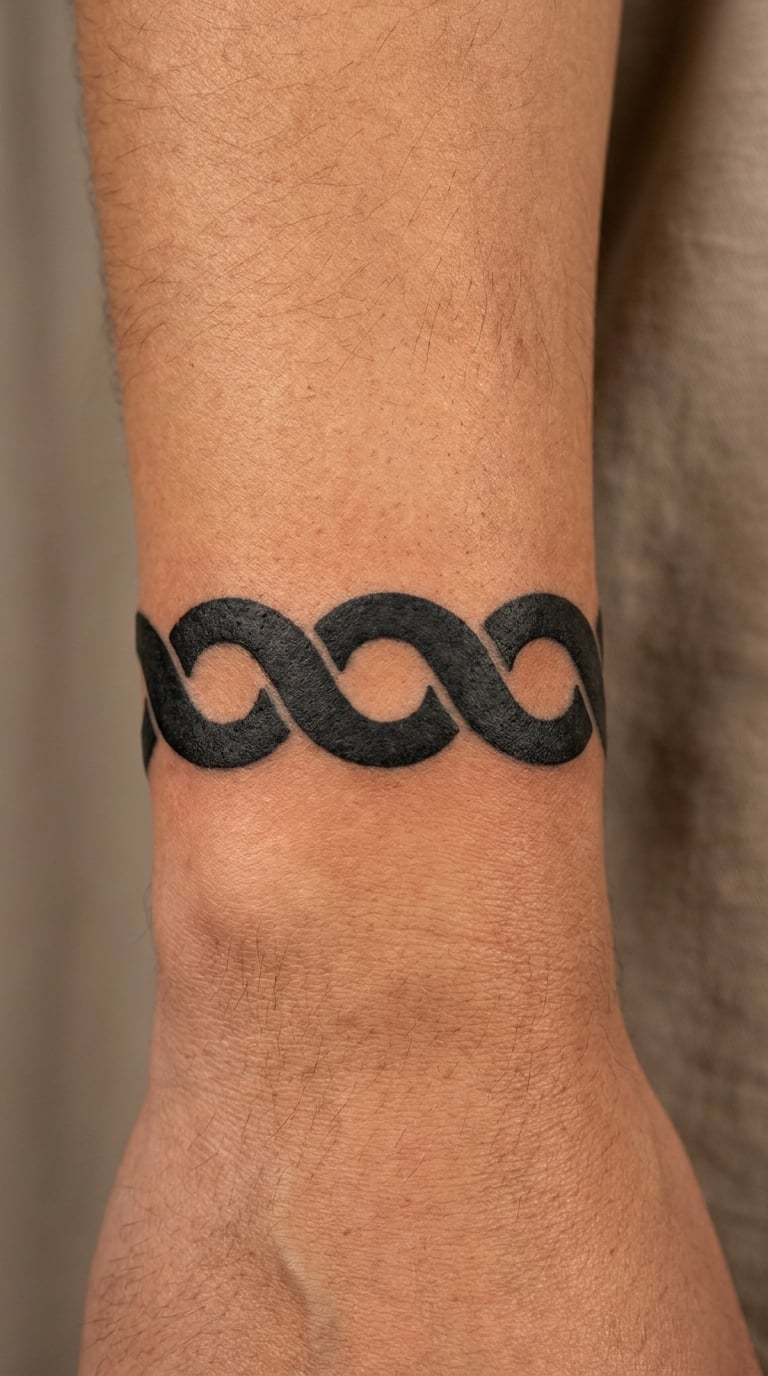 Blackwork Pearl Choker