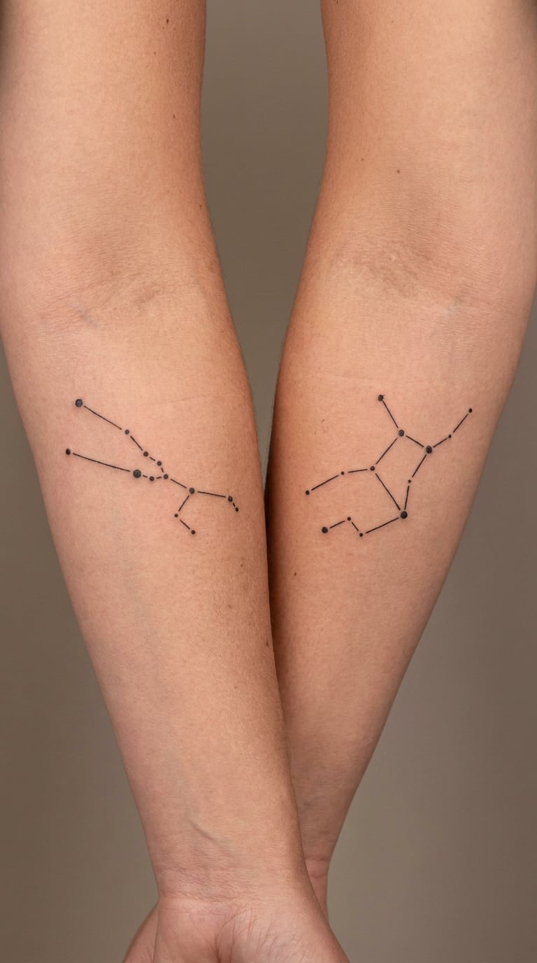 Taurus and Virgo Matching Constellations