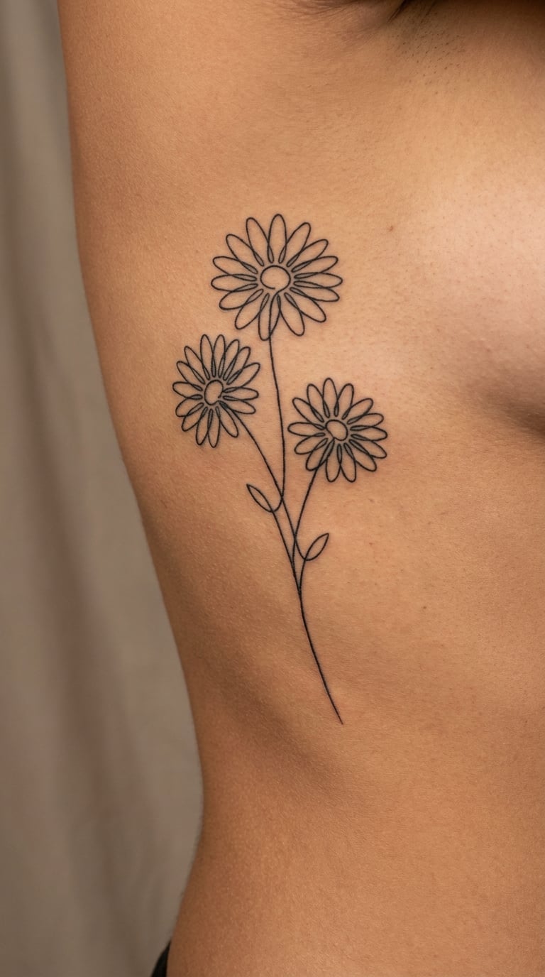 Monoline Daisy Staircase on the Side of the Body
