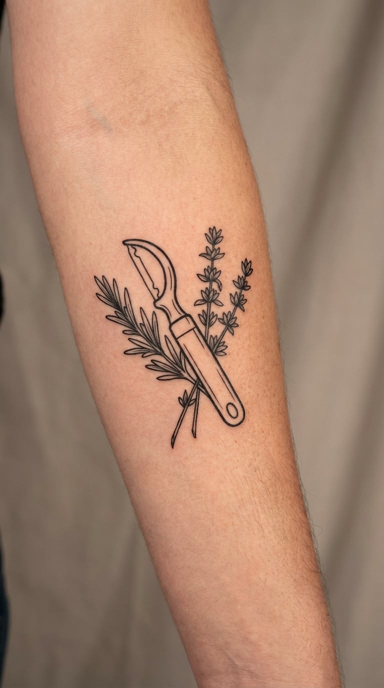 Herb-Cutting Kitchen Utensil Design