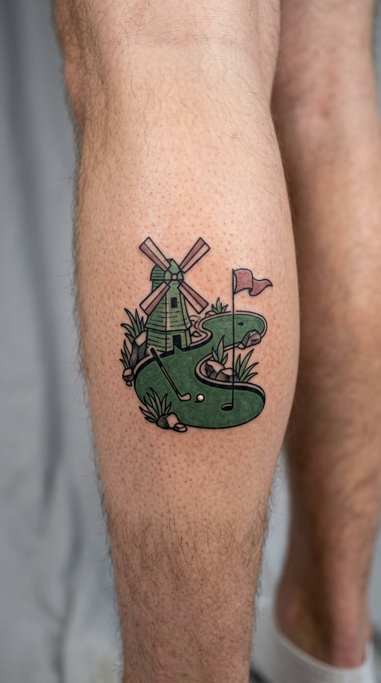 Miniature Golf Scene