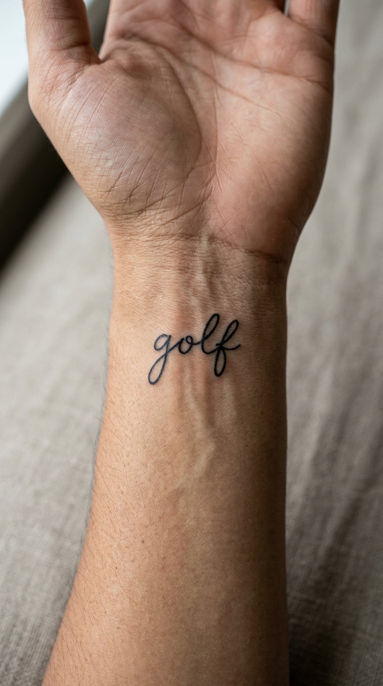 Handwritten Golf Wordmark