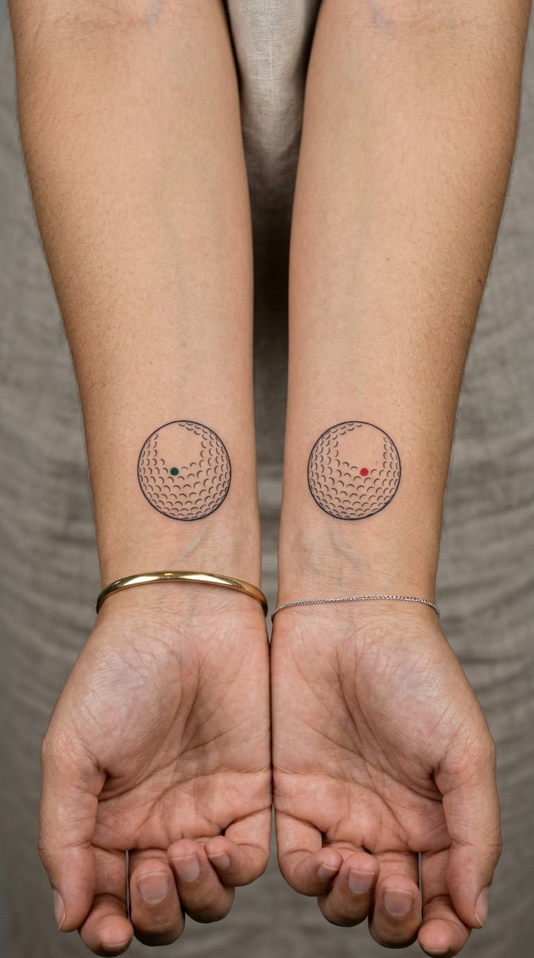 Matching Golf Ball Pair
