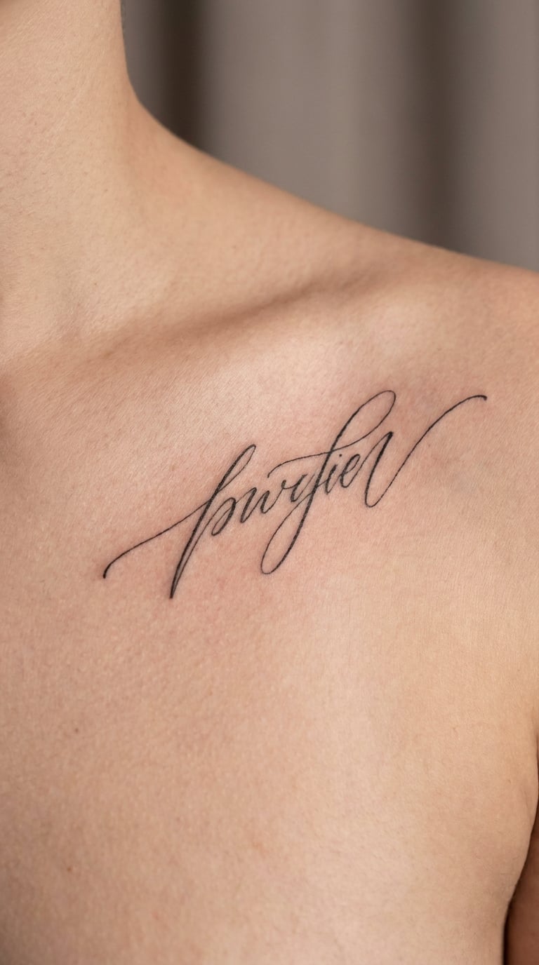 Hebrew Word Neshama in Delicate Portrait-Scale Script