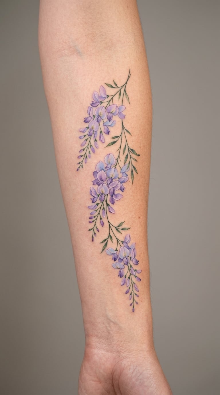 Hanging Wisteria Cluster